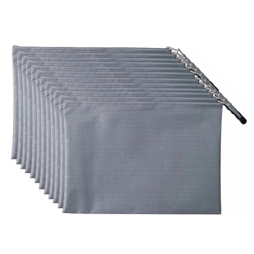 Lifup Dokumententasche mit Reißverschluss, 12 Stück A5 Dokumentenmappe, Wasserdichte Dokumente Datei Ordner Organizer für Bürobedarf, Papier, Reisen grau Lifup Dokumententasche mit Reißverschluss, 12 Stück A5 Dokumentenmappe, Wasserdichte Dokumente Datei Ordner Organizer für Bürobedarf, Papier, Reisen grau von Lifup