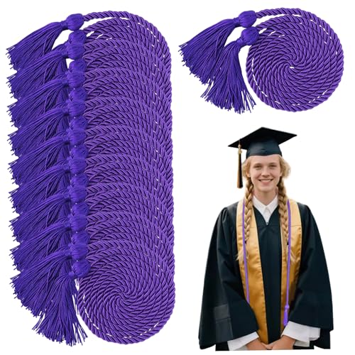 10pcs Abschlusskabel, 67 -Zoll -Abschlusskabel mit Quasten für Studierende College -Absolventen, lila, lila Kabel, Schnüre 10pcs Abschlusskabel, 67 -Zoll -Abschlusskabel mit Quasten für Studierende College -Absolventen, lila, lila Kabel, Schnüre von Ligeinsrk