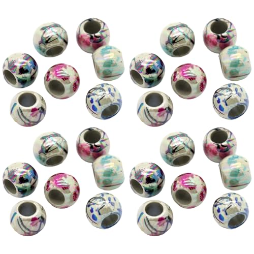 500pcs Perlen für das Handwerk, die multikfarben runde, lose Lochperlen ideal für Schmuckherstellung, Armbänder, Halskette und andere Basteln, großes Loch, zum Handwerk 500pcs Perlen für das Handwerk, die multikfarben runde, lose Lochperlen ideal für Schmuckherstellung, Armbänder, Halskette und andere Basteln, großes Loch, zum Handwerk von Ligeinsrk