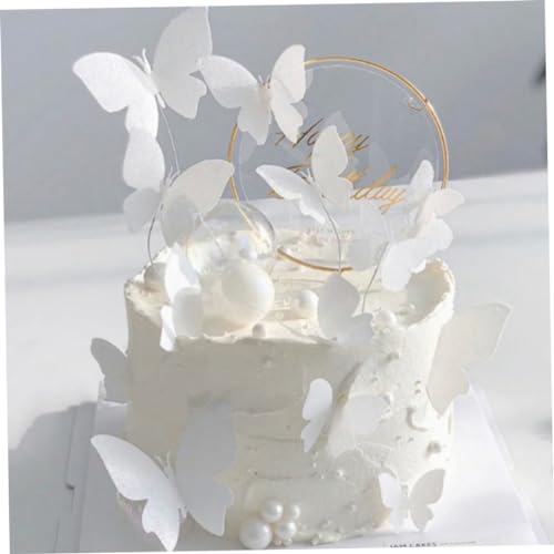 Cake Toper Butterfly Cupcake Toper 3D Schmetterling Kuchen Dekor Hollow für Geburtstagsfeier Versorgung 11pcs Weiß Cake Toper Butterfly Cupcake Toper 3D Schmetterling Kuchen Dekor Hollow für Geburtstagsfeier Versorgung 11pcs Weiß von Ligeinsrk
