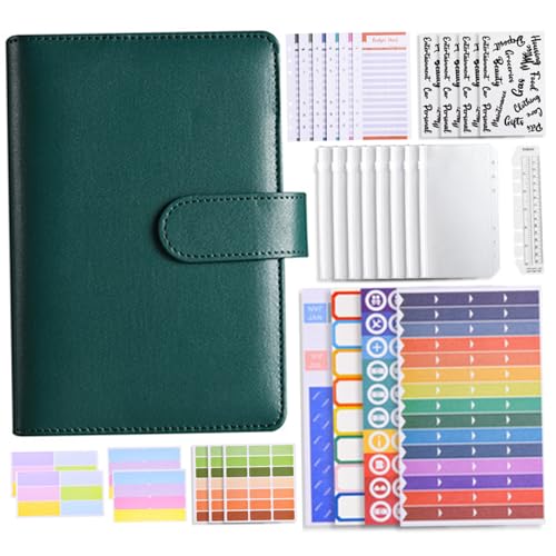 Geldsparen Binder, A6 Budget Binder, Geldsparenbuch mit Bargeldpockt, Budgetplaner, Aufkleber, Sparprobleme Buch mit Umschlägen für Teenager -Schüler Erwachsene Geldsparen Binder, A6 Budget Binder, Geldsparenbuch mit Bargeldpockt, Budgetplaner, Aufkleber, Sparprobleme Buch mit Umschlägen für Teenager -Schüler Erwachsene von Ligeinsrk