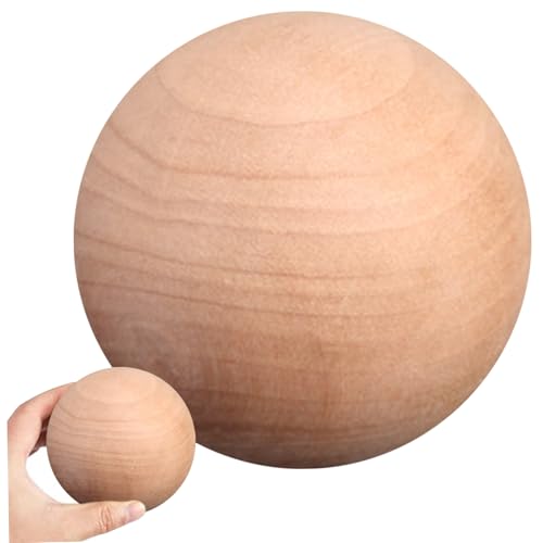 Holzkugeln, 3, 5 Zoll runde glatte Holzperlen, DIY Kein Loch unvollendeter Holzkugel für Handwerk, Dekoration Holzkugeln, 3, 5 Zoll runde glatte Holzperlen, DIY Kein Loch unvollendeter Holzkugel für Handwerk, Dekoration von Ligeinsrk