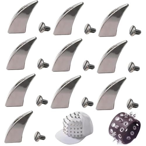 Ligeinsrk Spike Boles for Clothing, 10 Sets Haifischflossenschsten und Spikes, Kegelspikes Schraube für DIY Punk -Style Leder -Kleidung Accessoires Ligeinsrk Spike Boles for Clothing, 10 Sets Haifischflossenschsten und Spikes, Kegelspikes Schraube für DIY Punk -Style Leder -Kleidung Accessoires von Ligeinsrk