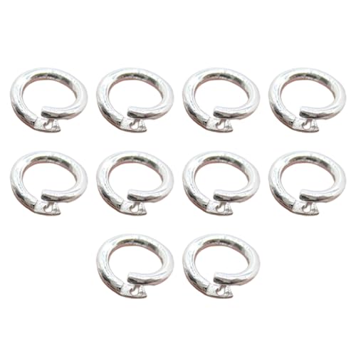 Sprungringe für Schmuckherstellung, 10pcs 6 mm Sterling Silber Verriegelung Sprungringe, Schmuckring, Verschlussringanschluss für Halskette/Armband/Herstellung Sprungringe für Schmuckherstellung, 10pcs 6 mm Sterling Silber Verriegelung Sprungringe, Schmuckring, Verschlussringanschluss für Halskette/Armband/Herstellung von Ligeinsrk