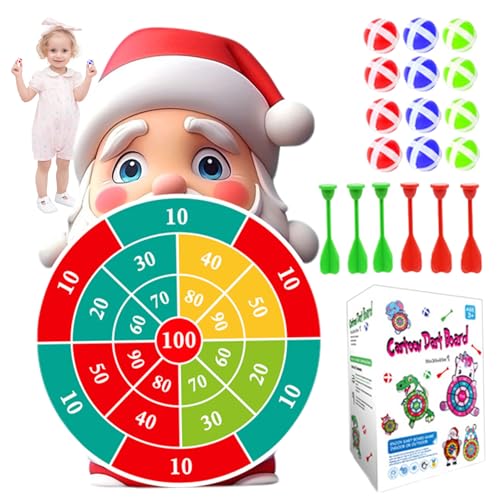 Weihnachtsspiele, 1 Set Funny Christmas Party Games mit 1 Santa Claus Dartboard, 16 Sticky Bälle, 6 Darts & 2 Haken, Weihnachtsspielzeug für Kinder Weihnachtsgeburtstag, Stil 1 Weihnachtsspiele Weihnachtsspiele, 1 Set Funny Christmas Party Games mit 1 Santa Claus Dartboard, 16 Sticky Bälle, 6 Darts & 2 Haken, Weihnachtsspielzeug für Kinder Weihnachtsgeburtstag, Stil 1 Weihnachtsspiele von Ligeinsrk
