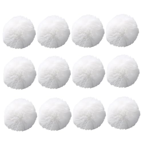Weiße Pom -Poms, 12 pcs 3, 2 Zoll weiche flauschige Pomkugeln, DIY -Pompome für Hüte, Taschen, Schlüsselanhänger, Schals, Schuhe, Pompoms Weiße Pom -Poms, 12 pcs 3, 2 Zoll weiche flauschige Pomkugeln, DIY -Pompome für Hüte, Taschen, Schlüsselanhänger, Schals, Schuhe, Pompoms von Ligeinsrk