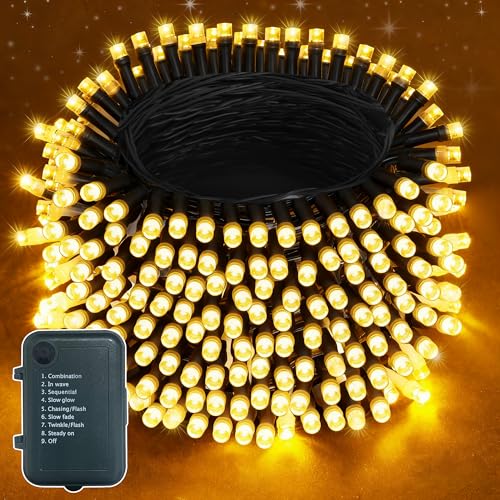Lighprenix Lichterkette Außen Batterie Outdoor - 20M 200LEDs Lichterkette Weihnachtsbaum Innen mit 8 Modi Timer, IP44 Wasserdicht Warmweiß Lichterkette für Outdoor Balkon Camping Zimmer Party Garten Lighprenix Lichterkette Außen Batterie Outdoor - 20M 200LEDs Lichterkette Weihnachtsbaum Innen mit 8 Modi Timer, IP44 Wasserdicht Warmweiß Lichterkette für Outdoor Balkon Camping Zimmer Party Garten von Lighprenix
