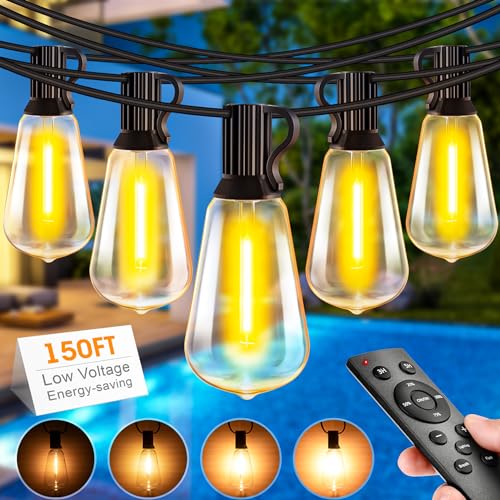 45m LED Lichterkette Außen Strom mit Fernbedienung, Wetterfest Lichterketten Glühbirnen mit Bruchsicheren Retro Birnen, Dimmbar Outdoor Aussenlichterkette für Terrasse Balkon Garten Party Pavillon 45m LED Lichterkette Außen Strom mit Fernbedienung, Wetterfest Lichterketten Glühbirnen mit Bruchsicheren Retro Birnen, Dimmbar Outdoor Aussenlichterkette für Terrasse Balkon Garten Party Pavillon von Light-Brightly