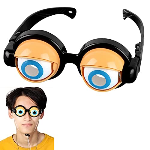 LightBeacon Fun Glasses toy, Crazy Eyes Toy Accessories, Party Glasses Children, Funny Glasses Children, Glasses Toy Child,Für Halloween Weihnachten Geschenk Gag Spielzeug von LightBeacon