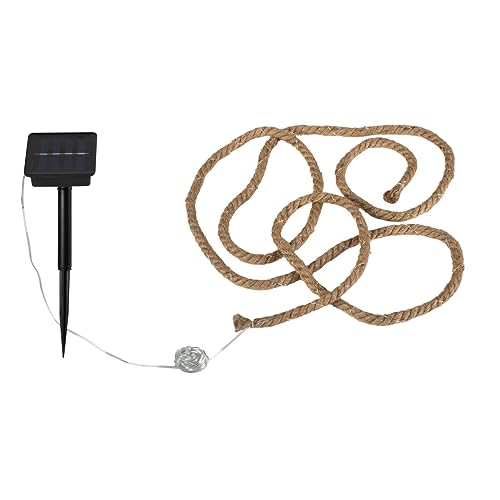 LightLogic Lichterkette LED Juteseil für Garten Balkon Terrasse - Solarbetriebene Boho Lichterketten 3m mit 36 Warmweißen LEDs - Außenbeleuchtung IP44, Deko ohne Stromanschlussn LightLogic Lichterkette LED Juteseil für Garten Balkon Terrasse - Solarbetriebene Boho Lichterketten 3m mit 36 Warmweißen LEDs - Außenbeleuchtung IP44, Deko ohne Stromanschlussn von LightLogic
