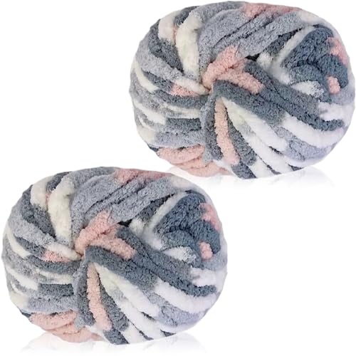 Chenille Wolle zum Häkeln,Chunky Yarn 250g×2,Wolle zum Stricken,Häkelgarn für Taschen,Dicke Textilgarn,Chunky Garn für Katzenbett,Puppen,Decken,Kissen,Taschen und Teppiche Chenille Wolle zum Häkeln,Chunky Yarn 250g×2,Wolle zum Stricken,Häkelgarn für Taschen,Dicke Textilgarn,Chunky Garn für Katzenbett,Puppen,Decken,Kissen,Taschen und Teppiche von Lighterday