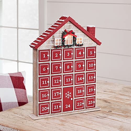 Lights4fun, Inc. Winter Bauernhaus Weihnachten Vorbeleuchtet LED Holz Adventskalender mit Fenster Lights4fun, Inc. Winter Bauernhaus Weihnachten Vorbeleuchtet LED Holz Adventskalender mit Fenster von Lights4fun