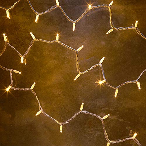 Lights4fun 1000er LED Lichterkette warmweiß 100m weißes Kabel koppelbar PRO Serie Lights4fun 1000er LED Lichterkette warmweiß 100m weißes Kabel koppelbar PRO Serie von Lights4fun