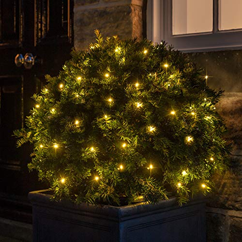 Lights4fun 100er LED Solar Lichterkette warmweiss USB wiederaufladbar Außen Garten Deko Balkon Lights4fun 100er LED Solar Lichterkette warmweiss USB wiederaufladbar Außen Garten Deko Balkon von Lights4fun