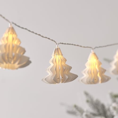 Lights4fun 10er LED Tannenbaum Lichterkette mit Timer aus Papier batteriebetrieben Weihnachtsbeleuchtung innen Weihnachten Deko Weiß Weihnachtsdeko Lights4fun 10er LED Tannenbaum Lichterkette mit Timer aus Papier batteriebetrieben Weihnachtsbeleuchtung innen Weihnachten Deko Weiß Weihnachtsdeko von Lights4fun