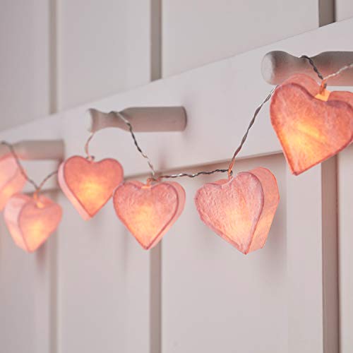 Lights4fun 10er LED pinke Papier Herz Lichterkette Timer batteriebetrieben Muttertagsgeschenk Lights4fun 10er LED pinke Papier Herz Lichterkette Timer batteriebetrieben Muttertagsgeschenk von Lights4fun