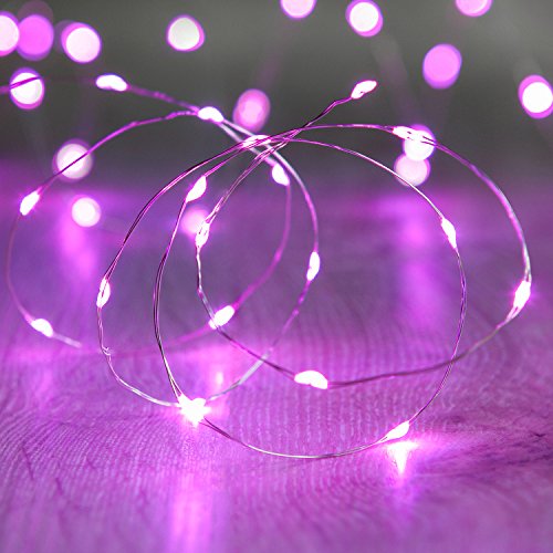 Lights4fun 12x 20er LED Draht Micro Lichterkette pink Batteriebetrieb Lights4fun 12x 20er LED Draht Micro Lichterkette pink Batteriebetrieb von Lights4fun
