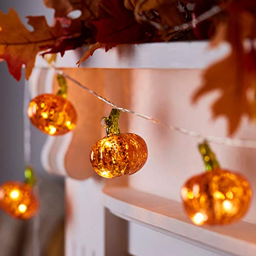 Lights4fun 20er LED Micro Halloween Lichterkette Kürbis warmweiß Timer Batterie Glas Kürbis Lichterkette Herbstdeko Lichterkette mit Timer Halloween Deko Lights4fun 20er LED Micro Halloween Lichterkette Kürbis warmweiß Timer Batterie Glas Kürbis Lichterkette Herbstdeko Lichterkette mit Timer Halloween Deko von Lights4fun