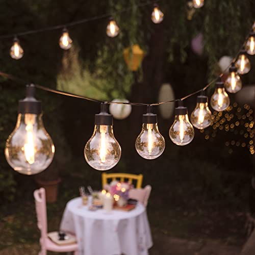 Lights4fun 20er LED Party Lichterkette Außen Retro Glühbirnen Lichterkette Gartendeko 4,75m 3m Zuleitung 6h Timer IP44 Outdoor Balkon Gartensitzecke Lights4fun 20er LED Party Lichterkette Außen Retro Glühbirnen Lichterkette Gartendeko 4,75m 3m Zuleitung 6h Timer IP44 Outdoor Balkon Gartensitzecke von Lights4fun