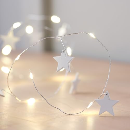 Lights4fun 20er LED Stern Lichterkette mit Timer batteriebetrieben Weihnachtsbeleuchtung innen Weihnachten Stern Deko Weiß Weihnachtsdeko Holz Lights4fun 20er LED Stern Lichterkette mit Timer batteriebetrieben Weihnachtsbeleuchtung innen Weihnachten Stern Deko Weiß Weihnachtsdeko Holz von Lights4fun