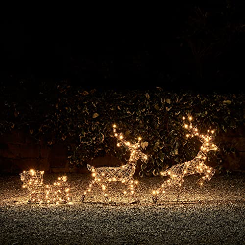 Lights4fun 240er Studley Rattan LED Rentier mit Schlitten Figur Timer Weihnachtsbeleuchtung für außen und innen Weihnachtsfigur Weihnachtseko außen Weihnachtsbeleuchtung außen strombetrieben Lights4fun 240er Studley Rattan LED Rentier mit Schlitten Figur Timer Weihnachtsbeleuchtung für außen und innen Weihnachtsfigur Weihnachtseko außen Weihnachtsbeleuchtung außen strombetrieben von Lights4fun