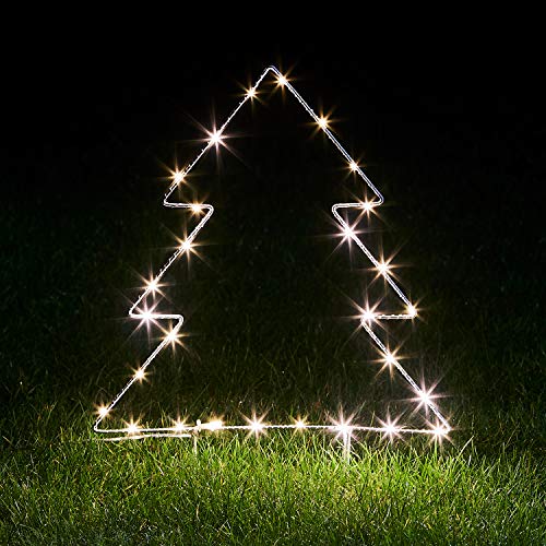 Lights4fun 2x 28er Micro LED Tannenbaum mit Timer warmweiß Batteriebetrieben Außen & Innen Lights4fun 2x 28er Micro LED Tannenbaum mit Timer warmweiß Batteriebetrieben Außen & Innen von Lights4fun