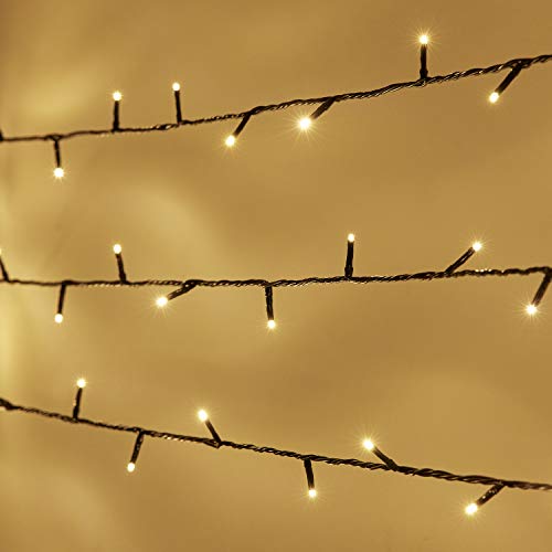 Lights4fun 300er warmweiße LED Lichterkette Essential Serie batteriebetrieb koppelbar Innen & Außen Lights4fun 300er warmweiße LED Lichterkette Essential Serie batteriebetrieb koppelbar Innen & Außen von Lights4fun