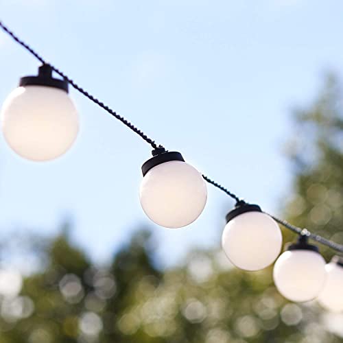 Lights4fun 30er LED Party Lichterkette warmweiß strombetrieben Timer Innen und Außen Lichterkette Kugeln Lichterkette Glühbirnen Lights4fun 30er LED Party Lichterkette warmweiß strombetrieben Timer Innen und Außen Lichterkette Kugeln Lichterkette Glühbirnen von Lights4fun