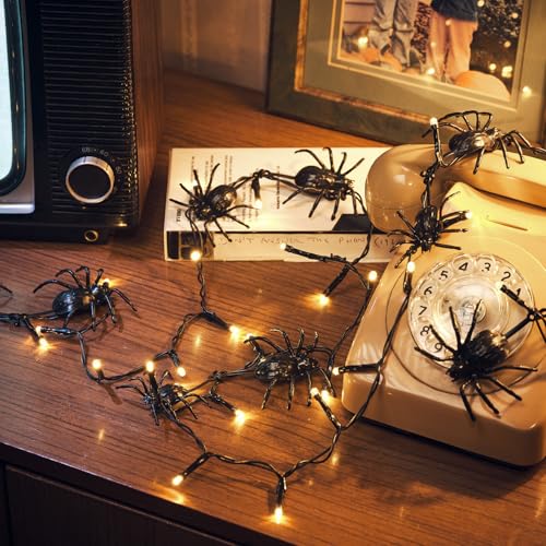 Lights4fun 35er LED Lichterkette Halloween Deko Outdoor Batteriebetrieb Timer Kinder Tischdeko Gruselig Lights4fun 35er LED Lichterkette Halloween Deko Outdoor Batteriebetrieb Timer Kinder Tischdeko Gruselig von Lights4fun