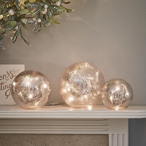 Lights4fun 3er Set Lichterkette Mercury Crackle Ball Effekt Glaskugeln Weihnachten Batteriebetrieben Tischlampe Warmweiß LEDs Timer Fernbedienung Innen Leuchtkugel Weihnachten Lights4fun 3er Set Lichterkette Mercury Crackle Ball Effekt Glaskugeln Weihnachten Batteriebetrieben Tischlampe Warmweiß LEDs Timer Fernbedienung Innen Leuchtkugel Weihnachten von Lights4fun