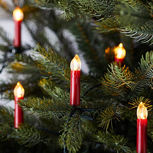 Lights4fun 50er LED Weihnachtsbaum Lichterkette 14,7m Kerzenlichterkette rot Innen Lichterkette Weihnachten rote Weihnachtsbaumkerzen mit Kabel Lights4fun 50er LED Weihnachtsbaum Lichterkette 14,7m Kerzenlichterkette rot Innen Lichterkette Weihnachten rote Weihnachtsbaumkerzen mit Kabel von Lights4fun