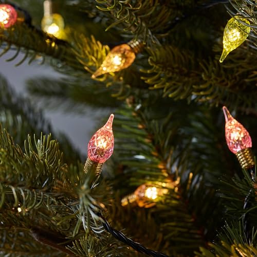 Lights4fun 60m 600er LED Retro Weihnachtsbaumlichterkette Koppelbar bunt strombetrieben C9 Glühbirnen Lichterkette Lights4fun 60m 600er LED Retro Weihnachtsbaumlichterkette Koppelbar bunt strombetrieben C9 Glühbirnen Lichterkette von Lights4fun