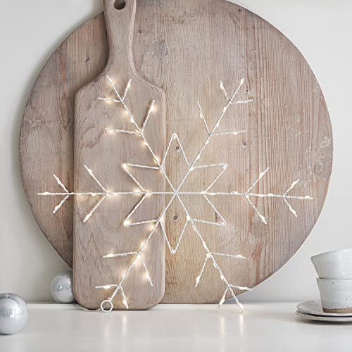 Lights4fun 70er LED Schneeflocke Osby Weihnachtsdeko Batterie Timer Weihnachtsbeleuchtung Innen Lights4fun 70er LED Schneeflocke Osby Weihnachtsdeko Batterie Timer Weihnachtsbeleuchtung Innen von Lights4fun