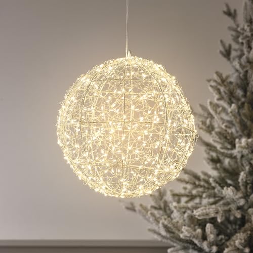 Lights4fun LED Kugel Licht 28cm Timer warmweiß Kugel Beleuchtet Außen Dimmbar LED Ball Outdoor Weihnachtsdeko Aussen Stern Lights4fun LED Kugel Licht 28cm Timer warmweiß Kugel Beleuchtet Außen Dimmbar LED Ball Outdoor Weihnachtsdeko Aussen Stern von Lights4fun