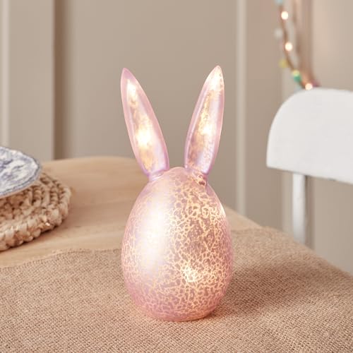 Lights4fun LED Osterei mit Timer 17cm Osterdeko Innen Tischdeko Ostern von Lights4fun