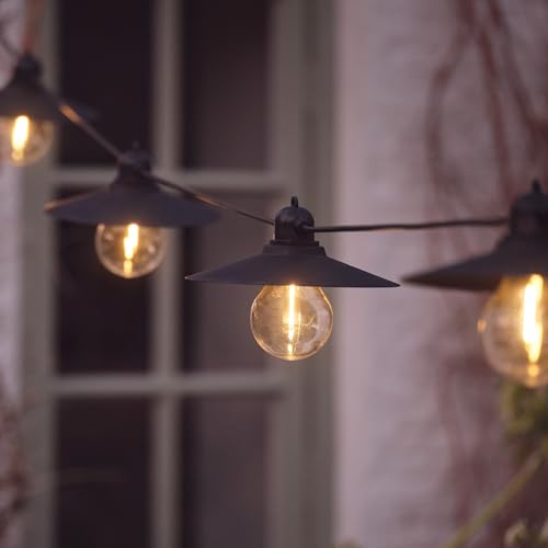 Lights4fun LED Solar Pendelleuchten Lichterkette warmweiß Solarlampen für Außen Hängend Solar Hängelampen Lichterkette Solarlampe für Garten Solarlampe Balkon USB Aufladbar von Lights4fun