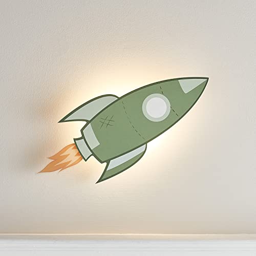 Lights4fun LED Wandleuchte Rakete Fernbedienung Timer batteriebetrieben Innenbereich Kinderzimmerdeko Lights4fun LED Wandleuchte Rakete Fernbedienung Timer batteriebetrieben Innenbereich Kinderzimmerdeko von Lights4fun