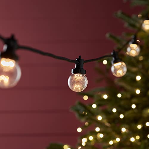 Lights4fun Pro Connect 50er LED Party Lichterkette warmweiß 25m klare Kugeln inkl. Netzstecker Lichterkette Kugeln Glühbirnen Lights4fun Pro Connect 50er LED Party Lichterkette warmweiß 25m klare Kugeln inkl. Netzstecker Lichterkette Kugeln Glühbirnen von Lights4fun