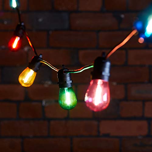 Lights4fun Ultimate Connect 15m 30er LED Party Lichterkette Außen Koppelbar Bunt Retro Glühbirnen Lichterkette Kugel strombetrieben Lights4fun Ultimate Connect 15m 30er LED Party Lichterkette Außen Koppelbar Bunt Retro Glühbirnen Lichterkette Kugel strombetrieben von Lights4fun