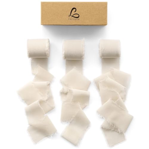 Ligtmor chiffonband 3,8 cm x 19,2 m Handbuch Schleifenband Geschenkband silk ribbon organzaband Stoffband Hochzeit Seidenband - Hautfarbe Ligtmor chiffonband 3,8 cm x 19,2 m Handbuch Schleifenband Geschenkband silk ribbon organzaband Stoffband Hochzeit Seidenband - Hautfarbe von Ligtmor
