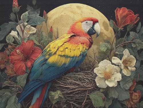 5D Diamond Painting Set für Erwachsene & Kinder, Blumen Papagei DIY Diamant Malerei Bilder, Stickerei Mosaikherstellung, Heimdekoration Kreatives Geschenk Anfänger & Profis Zubehör 50x70cm C-398 5D Diamond Painting Set für Erwachsene & Kinder, Blumen Papagei DIY Diamant Malerei Bilder, Stickerei Mosaikherstellung, Heimdekoration Kreatives Geschenk Anfänger & Profis Zubehör 50x70cm C-398 von Liguolnn