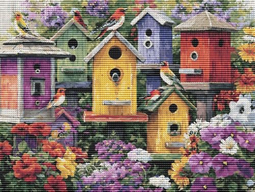 5D Diamond Painting Set für Erwachsene & Kinder, Farbiges Vogelhaus DIY Diamant Malerei Bilder, Stickerei Mosaikherstellung, Heimdekoration Kreatives Geschenk Anfänger & Profis Zubehör 20x30cm C-62 5D Diamond Painting Set für Erwachsene & Kinder, Farbiges Vogelhaus DIY Diamant Malerei Bilder, Stickerei Mosaikherstellung, Heimdekoration Kreatives Geschenk Anfänger & Profis Zubehör 20x30cm C-62 von Liguolnn