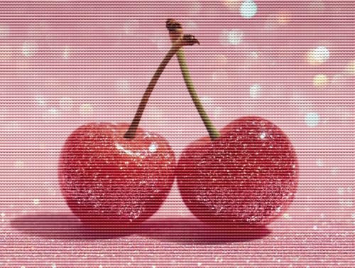 5D Diamond Painting Set für Erwachsene & Kinder, Rosa Kirsche DIY Diamant Malerei Bilder, Stickerei Mosaikherstellung, Heimdekoration Kreatives Geschenk Anfänger & Profis Zubehör 30x40cm C-225 5D Diamond Painting Set für Erwachsene & Kinder, Rosa Kirsche DIY Diamant Malerei Bilder, Stickerei Mosaikherstellung, Heimdekoration Kreatives Geschenk Anfänger & Profis Zubehör 30x40cm C-225 von Liguolnn