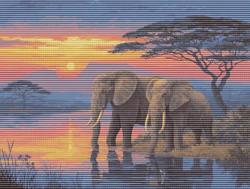 5D Diamond Painting Set für Erwachsene & Kinder, Sonnenuntergang Elefanten DIY Diamant Malerei Bilder, Stickerei Mosaikherstellung, Heimdekoration Kreatives Anfänger & Profis Zubehör 80x110cm C-843 5D Diamond Painting Set für Erwachsene & Kinder, Sonnenuntergang Elefanten DIY Diamant Malerei Bilder, Stickerei Mosaikherstellung, Heimdekoration Kreatives Anfänger & Profis Zubehör 80x110cm C-843 von Liguolnn