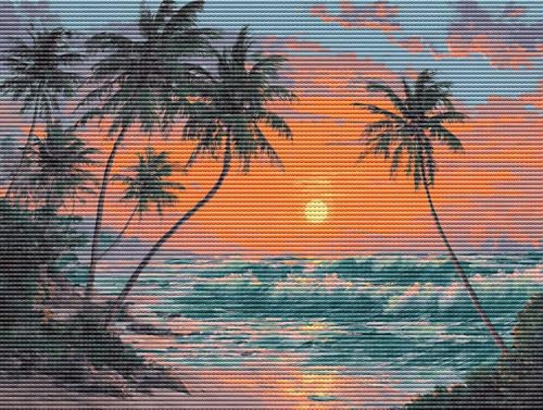 5D Diamond Painting Set für Erwachsene & Kinder, Sonnenuntergang Strand DIY Diamant Malerei Bilder, Stickerei Mosaikherstellung, Heimdekoration Kreatives Anfänger & Profis Zubehör 30x40cm C-835 5D Diamond Painting Set für Erwachsene & Kinder, Sonnenuntergang Strand DIY Diamant Malerei Bilder, Stickerei Mosaikherstellung, Heimdekoration Kreatives Anfänger & Profis Zubehör 30x40cm C-835 von Liguolnn