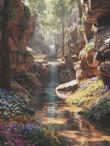 5D Diamond Painting Set für Erwachsene & Kinder, Wasserfall Sonnenlicht DIY Diamant Malerei Bilder, Stickerei Mosaikherstellung, Heimdekoration Kreatives Anfänger & Profis Zubehör 50x70cm C-803 5D Diamond Painting Set für Erwachsene & Kinder, Wasserfall Sonnenlicht DIY Diamant Malerei Bilder, Stickerei Mosaikherstellung, Heimdekoration Kreatives Anfänger & Profis Zubehör 50x70cm C-803 von Liguolnn
