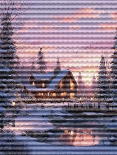 5D Diamond Painting Set für Erwachsene & Kinder, Winter Schnee DIY Diamant Malerei Bilder, Stickerei Mosaikherstellung, Heimdekoration Kreatives Geschenk Anfänger & Profis Zubehör 60x80cm C-159 5D Diamond Painting Set für Erwachsene & Kinder, Winter Schnee DIY Diamant Malerei Bilder, Stickerei Mosaikherstellung, Heimdekoration Kreatives Geschenk Anfänger & Profis Zubehör 60x80cm C-159 von Liguolnn