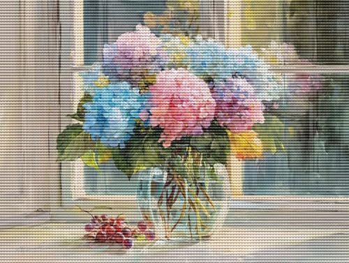 Diamond Painting Adulte Farbe Stickerei 5D Diamant Painting Erwachsene & Anfänger, DIY Full Drill Diamant Broderie kit, Home Decor Wandkunst Wohnzimmer Schlafzimmer Büro, Geschenke, 60x80cm D-82 von Liguolnn
