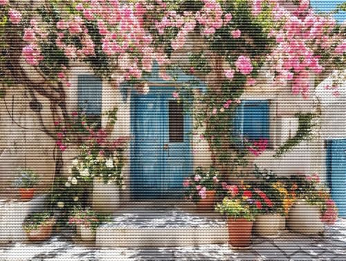 Diamond Painting Adulte Haus Blumen 5D Diamant Painting Erwachsene & Anfänger, DIY Full Drill Diamant Broderie kit, Home Decor Wandkunst Wohnzimmer Schlafzimmer Büro, Geschenke, 80x110cm D-199 Diamond Painting Adulte Haus Blumen 5D Diamant Painting Erwachsene & Anfänger, DIY Full Drill Diamant Broderie kit, Home Decor Wandkunst Wohnzimmer Schlafzimmer Büro, Geschenke, 80x110cm D-199 von Liguolnn