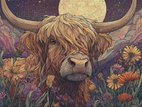 Diamond Painting Adulte Highland Kuh Sternenhimmel 5D Diamant Painting Erwachsene & Anfänger, DIY Full Drill Diamant Broderie kit, Home Decor Wandkunst Wohnzimmer Schlafzimmer Geschenke 80x110cm D-239 Diamond Painting Adulte Highland Kuh Sternenhimmel 5D Diamant Painting Erwachsene & Anfänger, DIY Full Drill Diamant Broderie kit, Home Decor Wandkunst Wohnzimmer Schlafzimmer Geschenke 80x110cm D-239 von Liguolnn